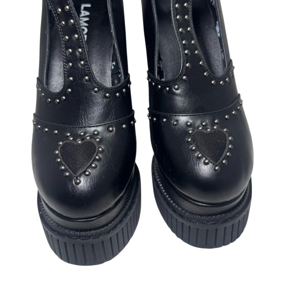 Lamoda she's so special SPIKED platform heels Dolls Kill Goth Edgy Sexy Size 8 - Picture 5 of 11